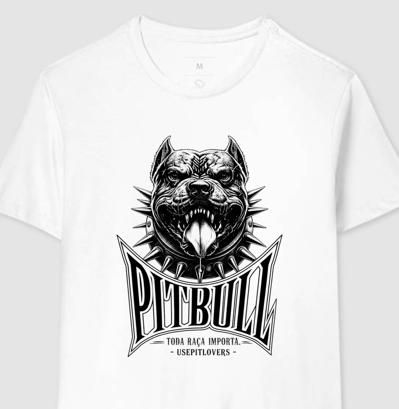 PITBULL TODA RAÇA IMPORTA USEPITLOVERS - Camiseta