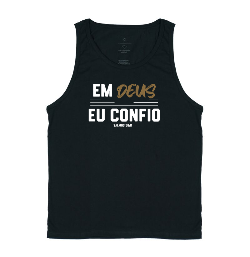 Em Deus eu  Confio - Estampa Branca