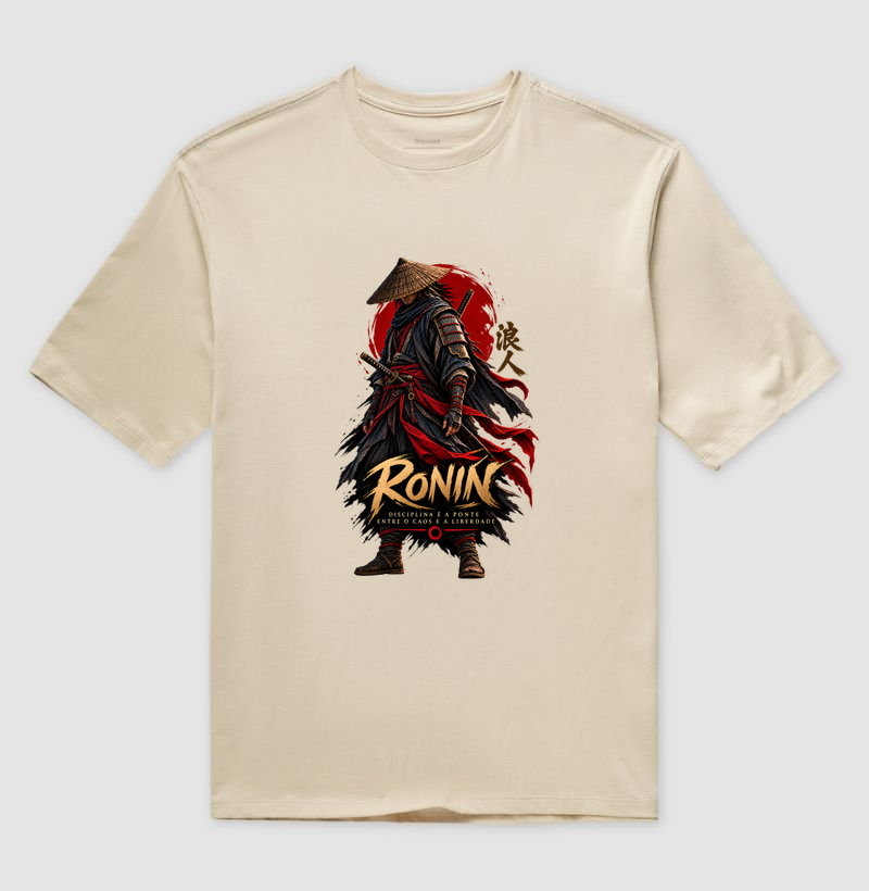 A Essência do Rōnin — Disciplina, Honra e Liberdade - Camiseta Oversized