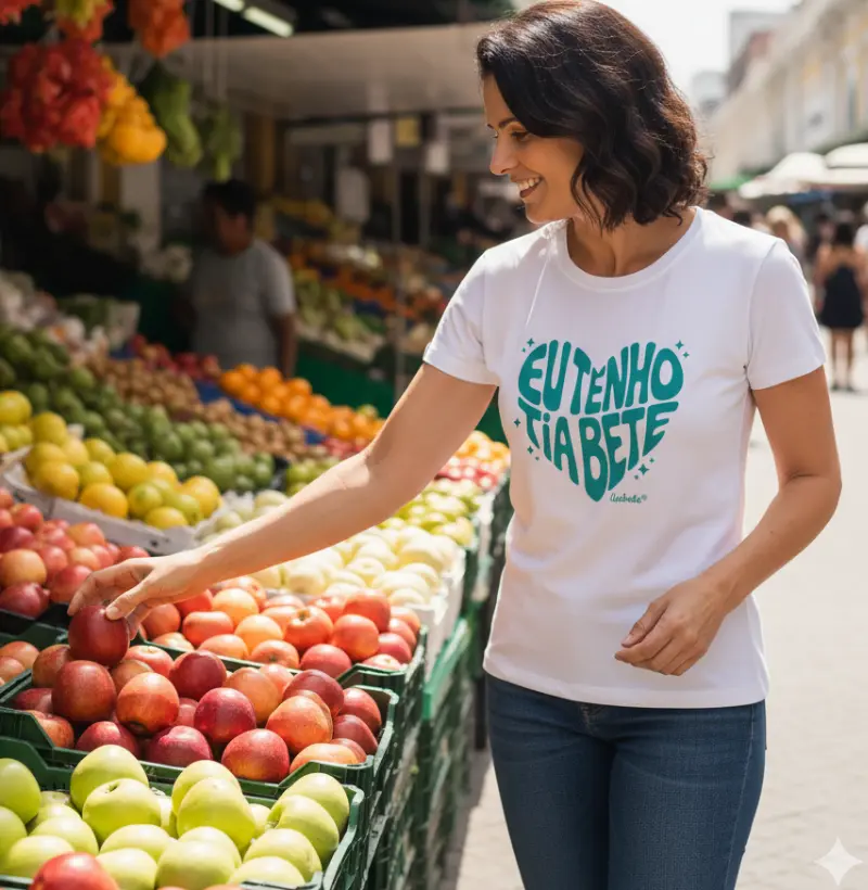 Camiseta Adulto 100% Algodão "Eu Tenho Tia Bete" - Tia Bete Veste
