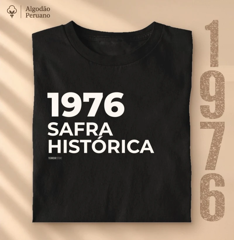 Camiseta Vinho - 1976 • Safra Histórica - Camiseta Algodão Peruano