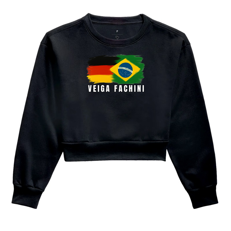 Veiga Fachini - Cropped Moletom