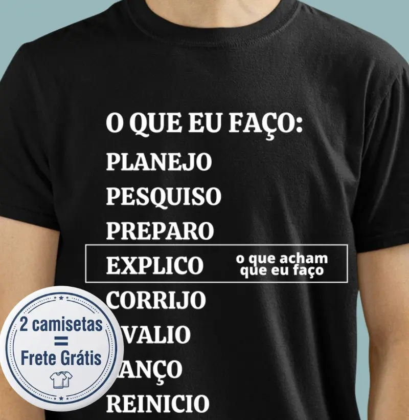 Camiseta Premium Professor/Pedagogo