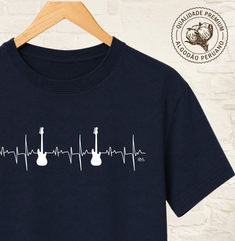Guitarras - Camiseta Algodão Peruano