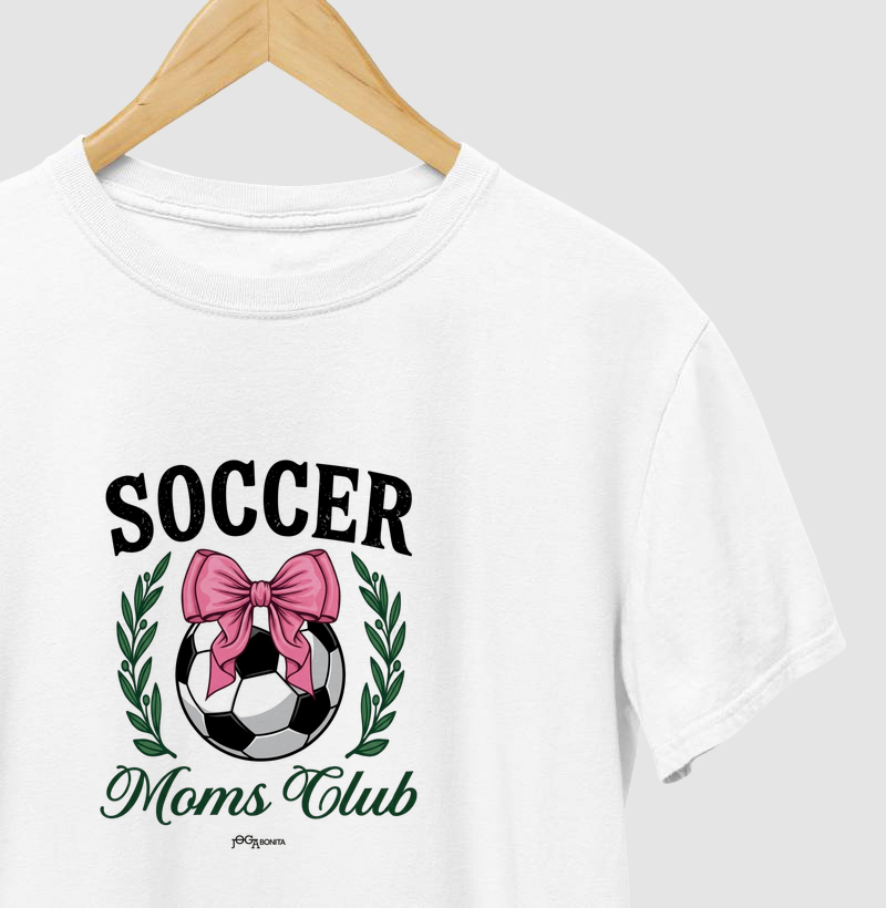 feminina de futebol estampa "soccer moms" joga bonita