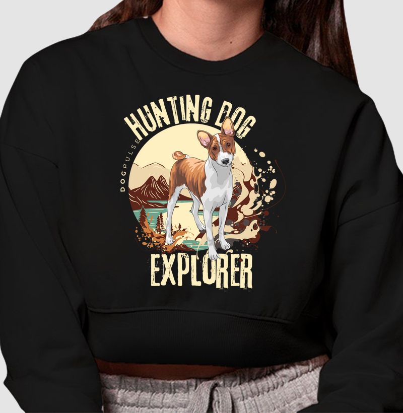 Cropped Moletom Dog Pulse Hunting Dog Explorer – Adventure Awaits