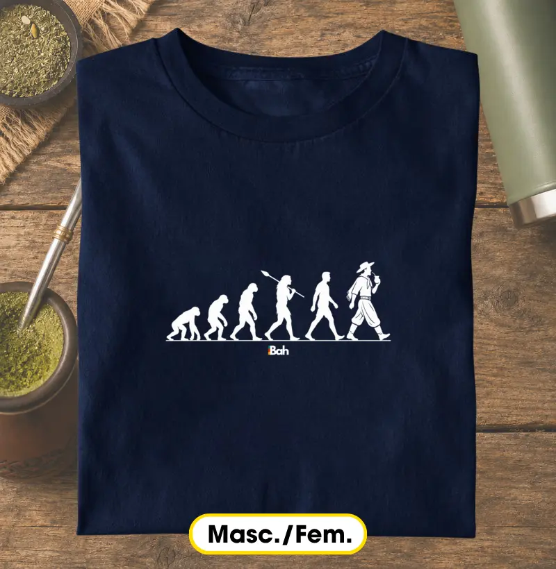 Evolução humana - Gaúcho - Camiseta