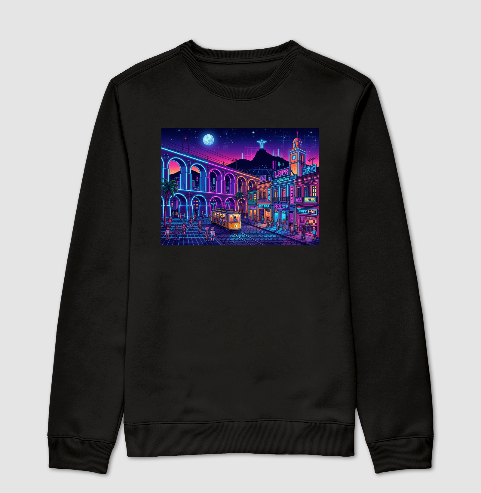 DODDIO - LAPA 8bits - Suéter Moletom