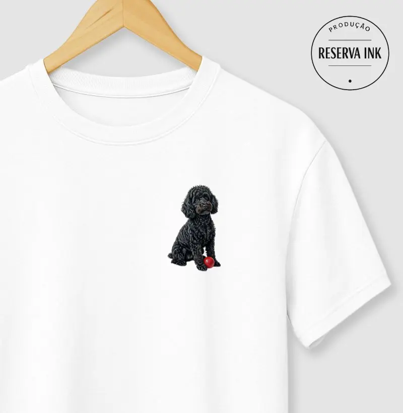 Poodle Preto Minimalista