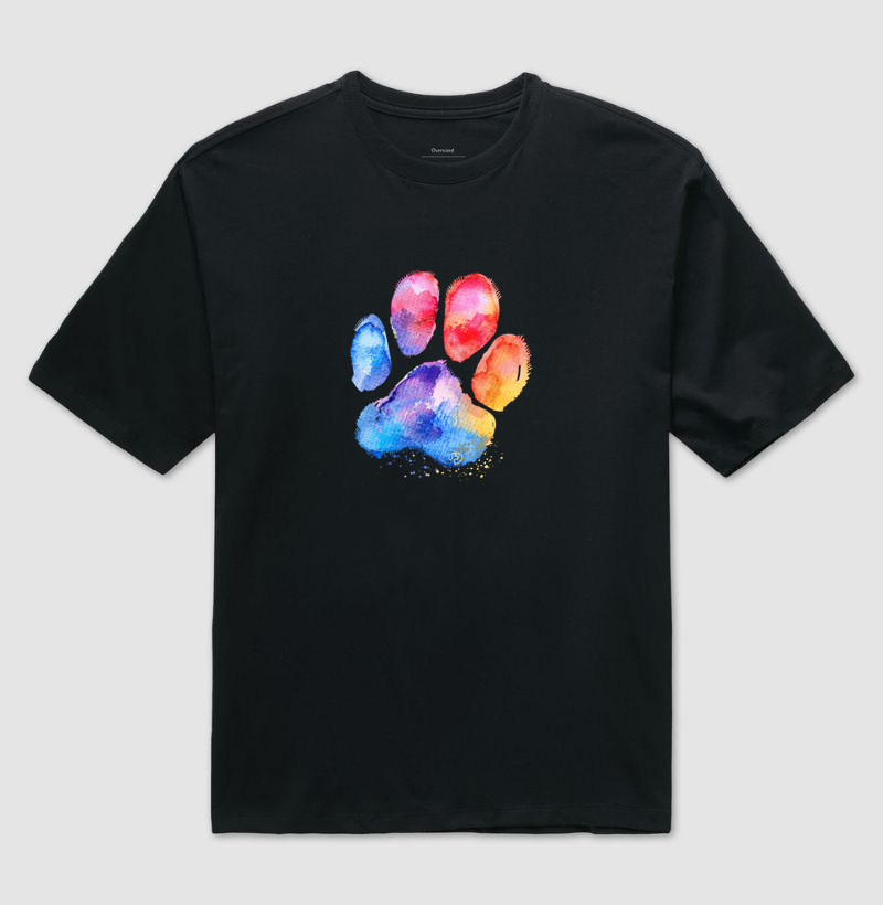 Pata Aquarela - Camiseta Oversized