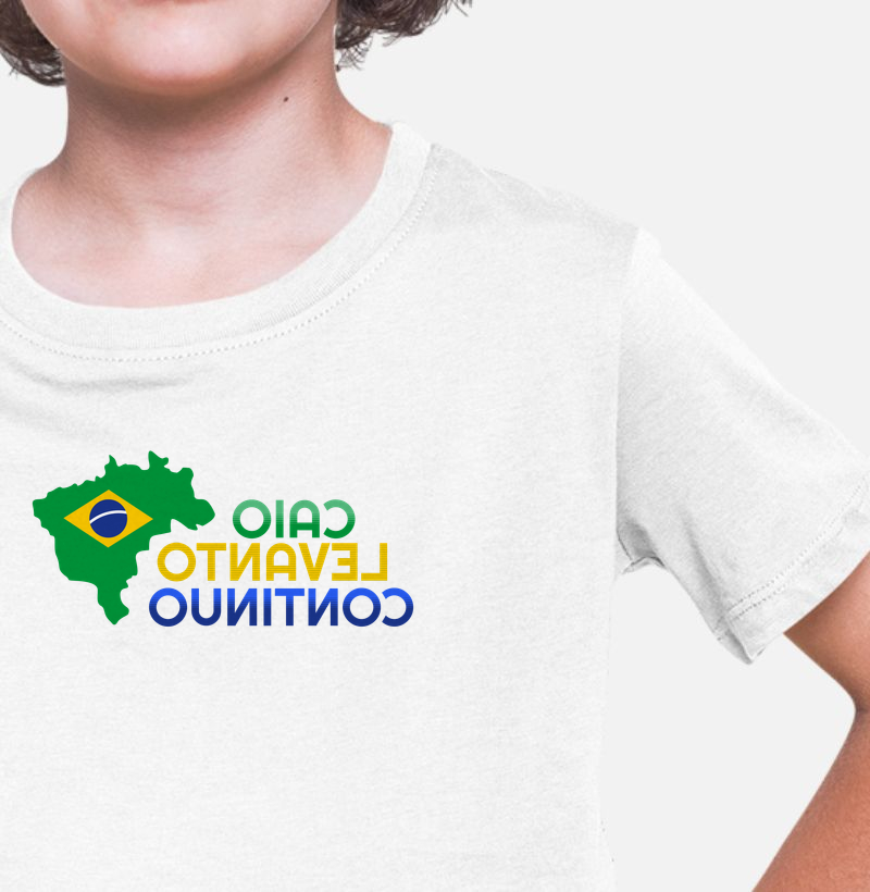 Caio Levanto Continuo - Camiseta Infantil