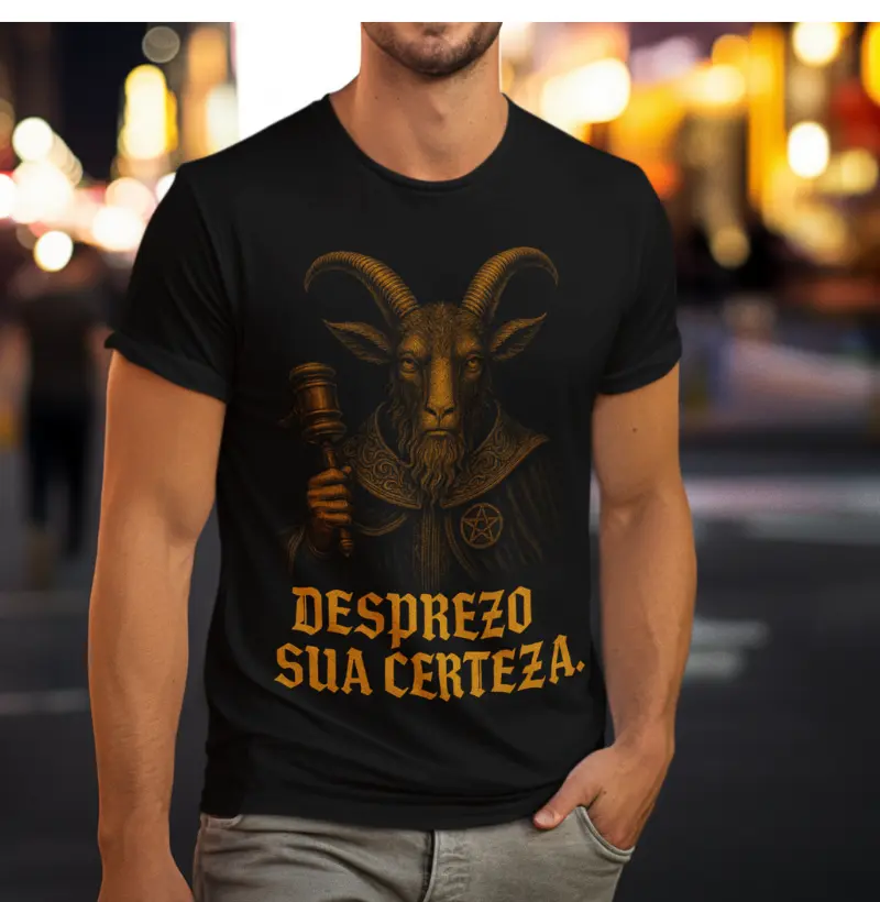 Desprezo sua certeza.