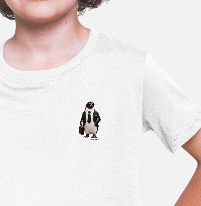 Pinguim Executivo - Camiseta Infantil