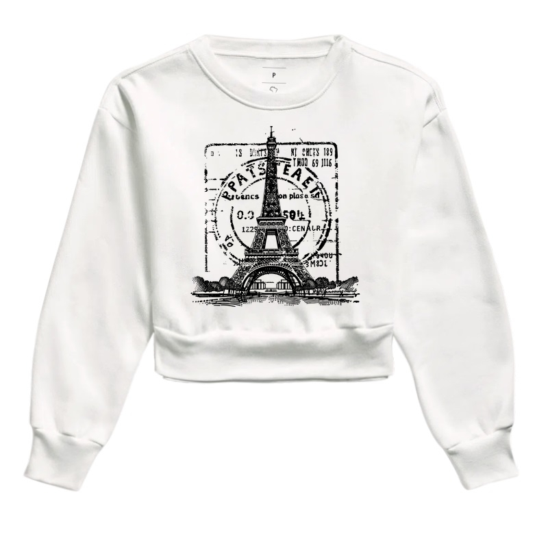 Camiseta Viagem - Carimbo Paris Eiffel