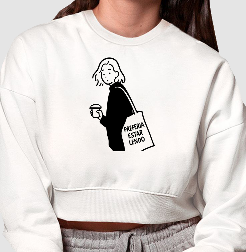 Moletom - Preferia estar lendo 2