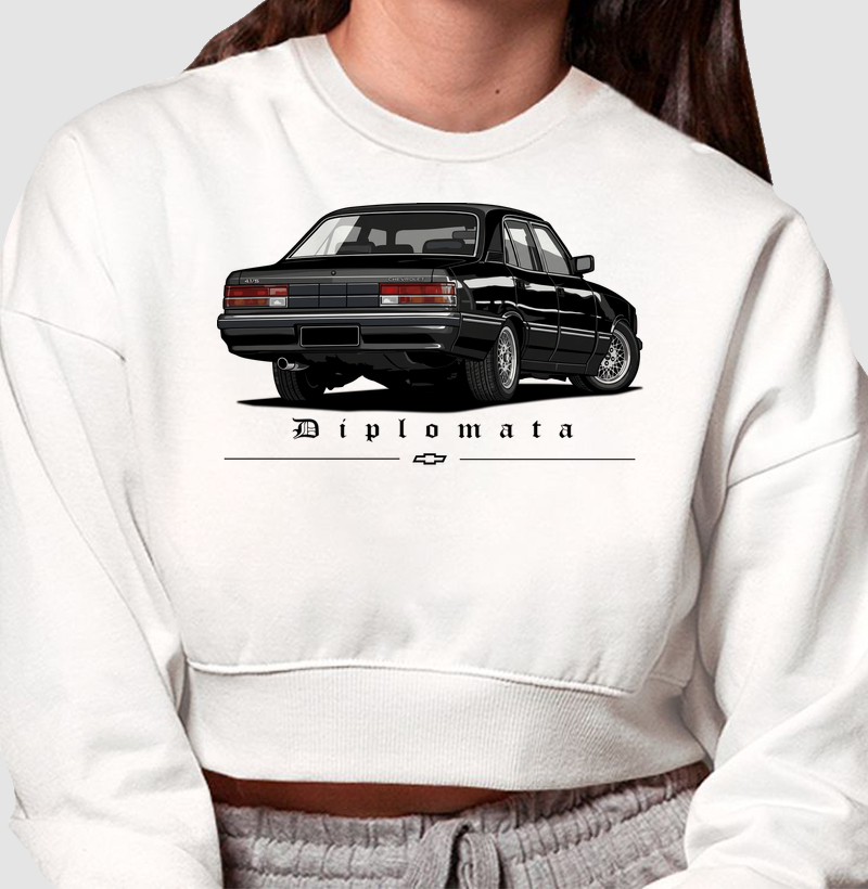 Moletom cropped feminino Opala Diplomata