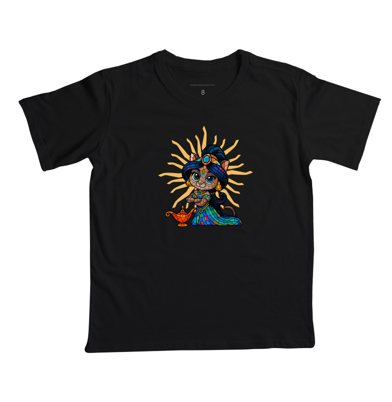 Camiseta Infantil Jasmine Gata