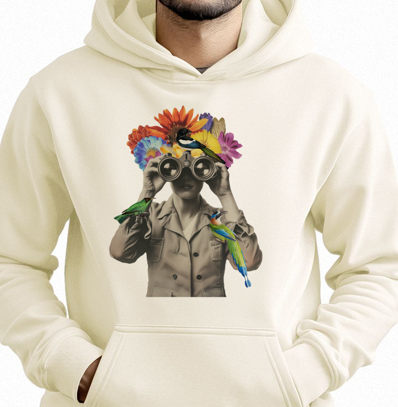 Bird Watcher Vintage Woman - Moletom Hoodie