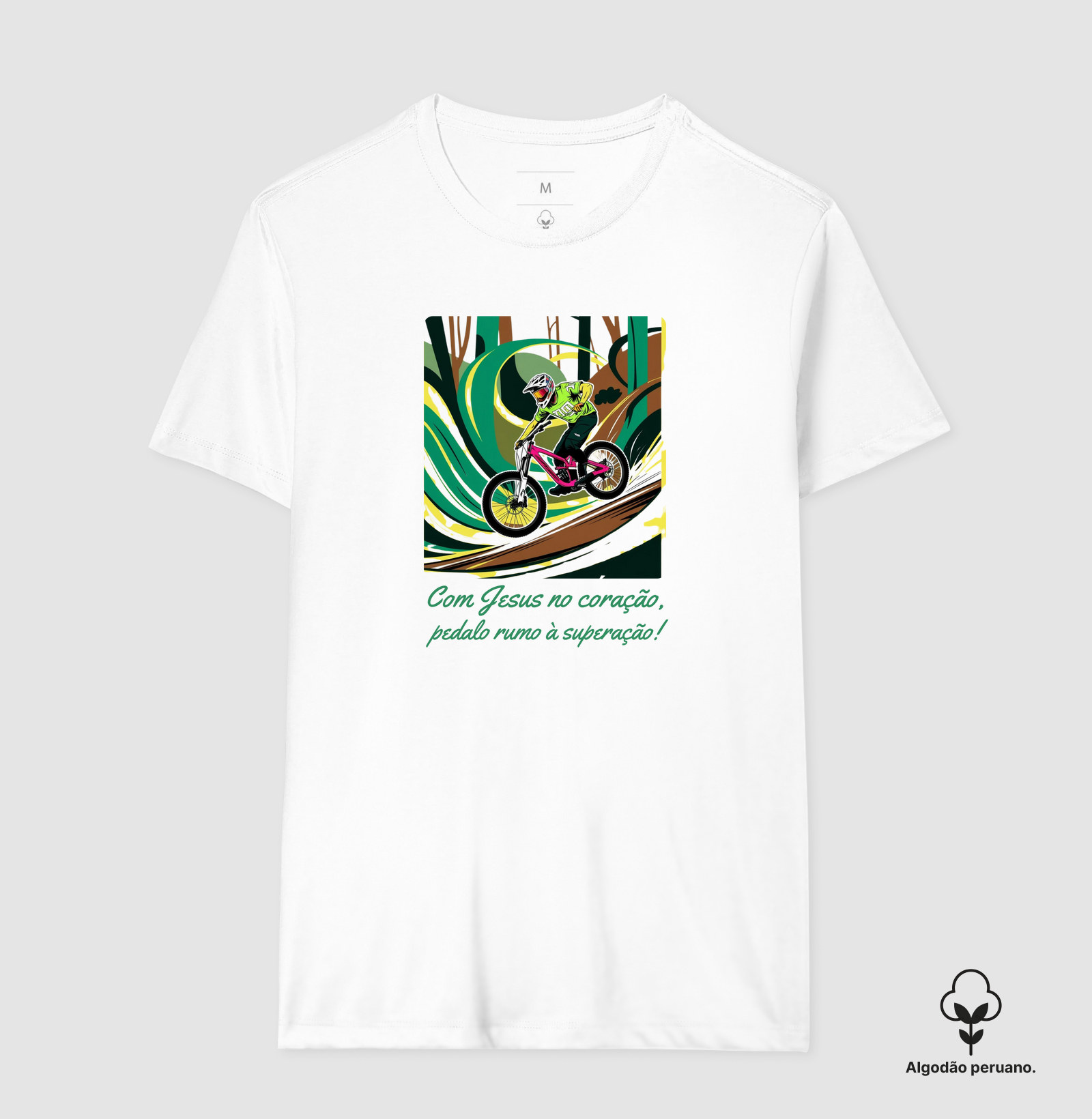 Com Jesus no coração, pedalo rumo à superação!