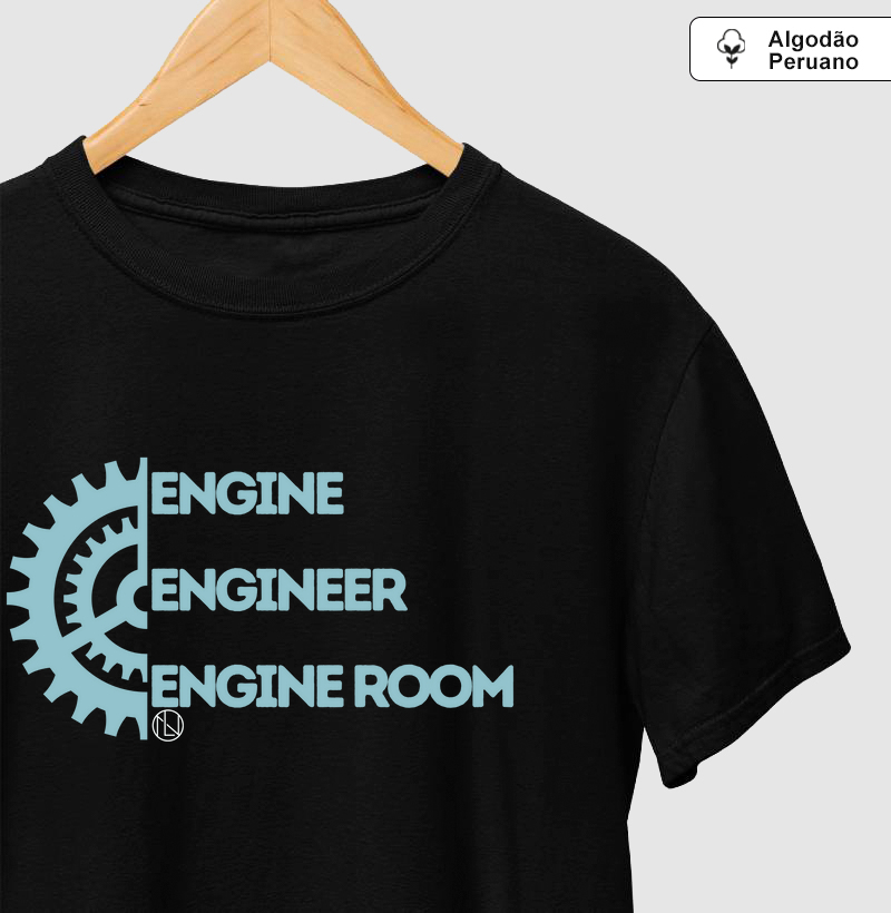 Camiseta algodão peruano engrenagem - Engineer