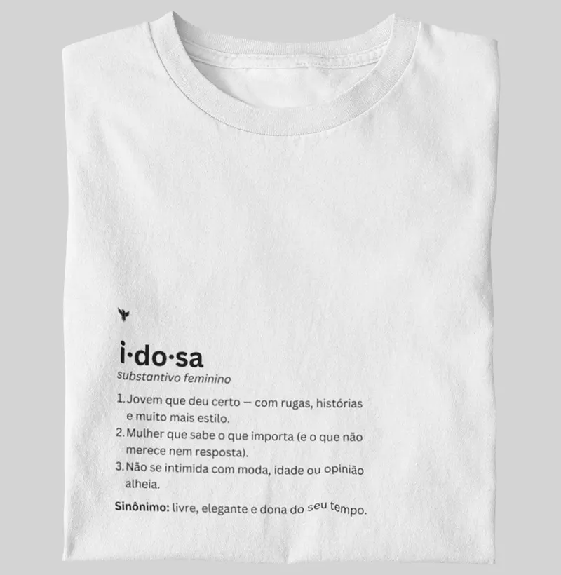 Dicionário: idosa