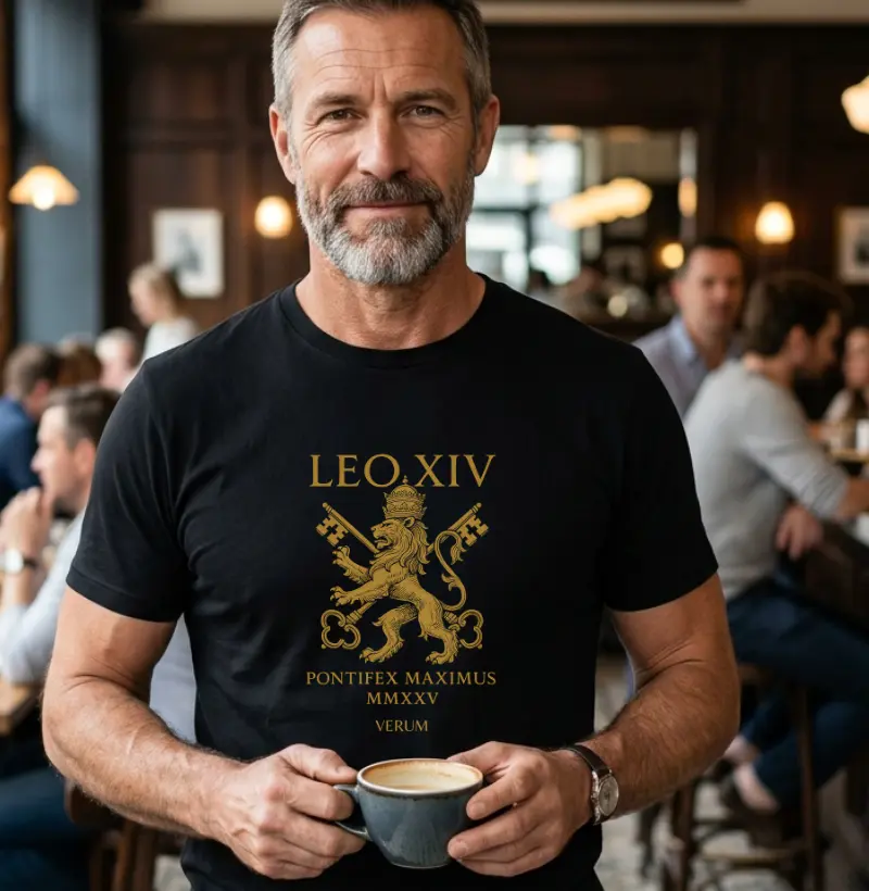 Camiseta Premium Papa Leão XIV (latim)