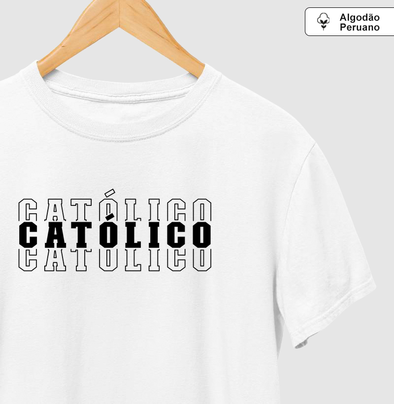 Católico Escrita - Algodão Peruano