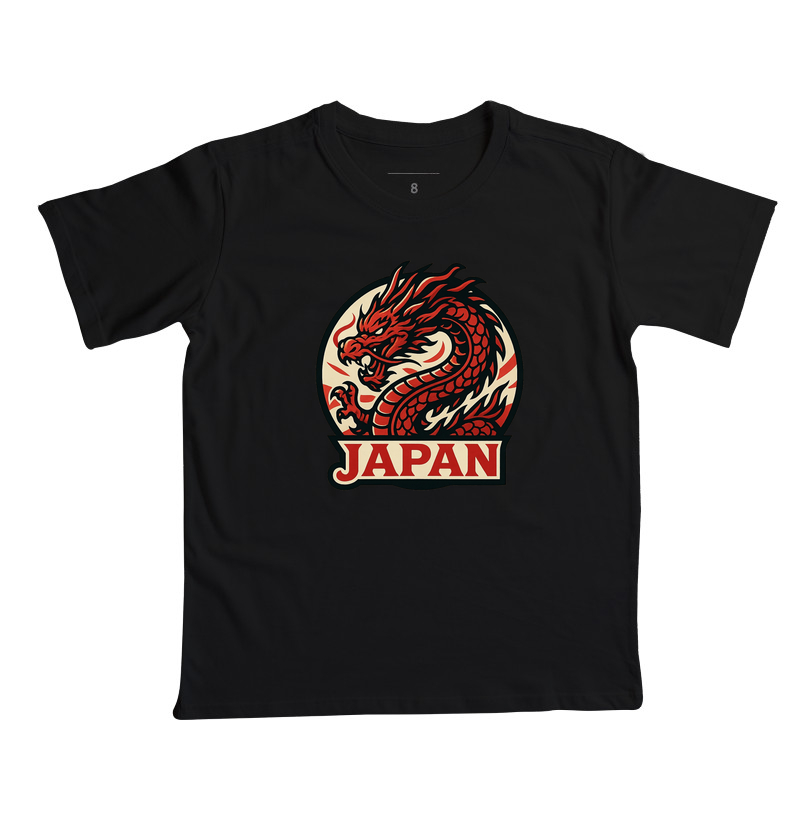 Estampa: 🐉 Dragão Japonês – A Força dos Quatro Elementos (竜)