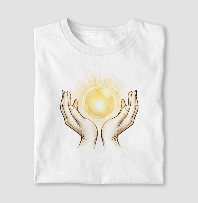 Mãos com Esfera de Energia