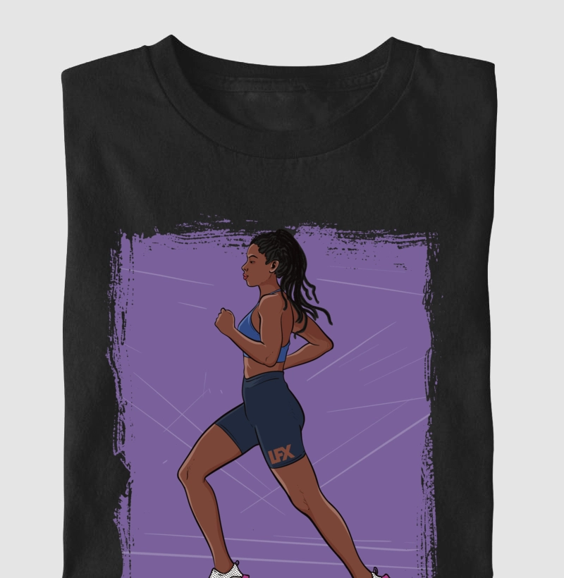 Mulher Preta Correndo V01