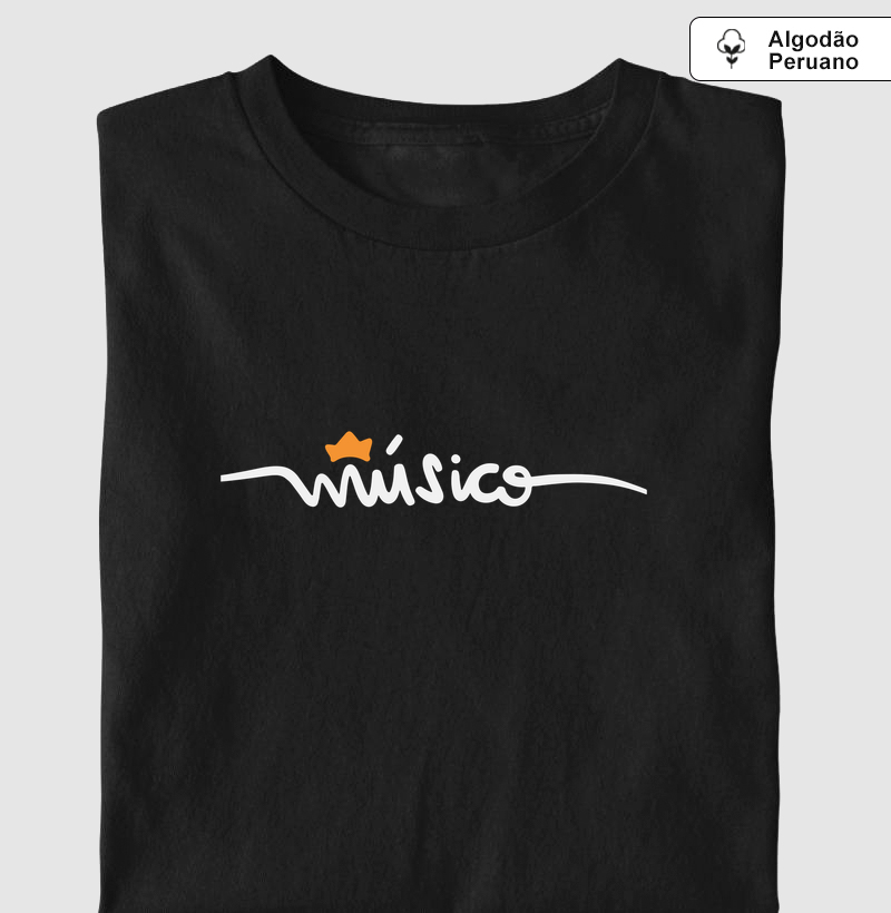 MÚSICO COROA - Camiseta Algodão Peruano