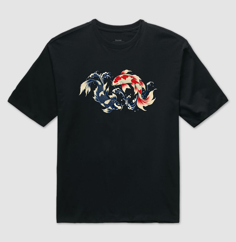 Koi — A Dança das Águas - Camiseta Oversized