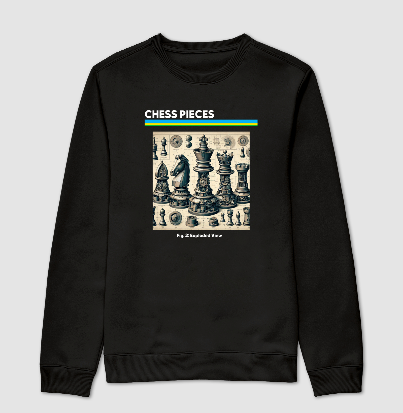 Chess Pieces - Exploded View