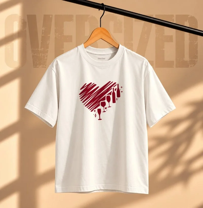 Camiseta Heart - Camiseta Oversized