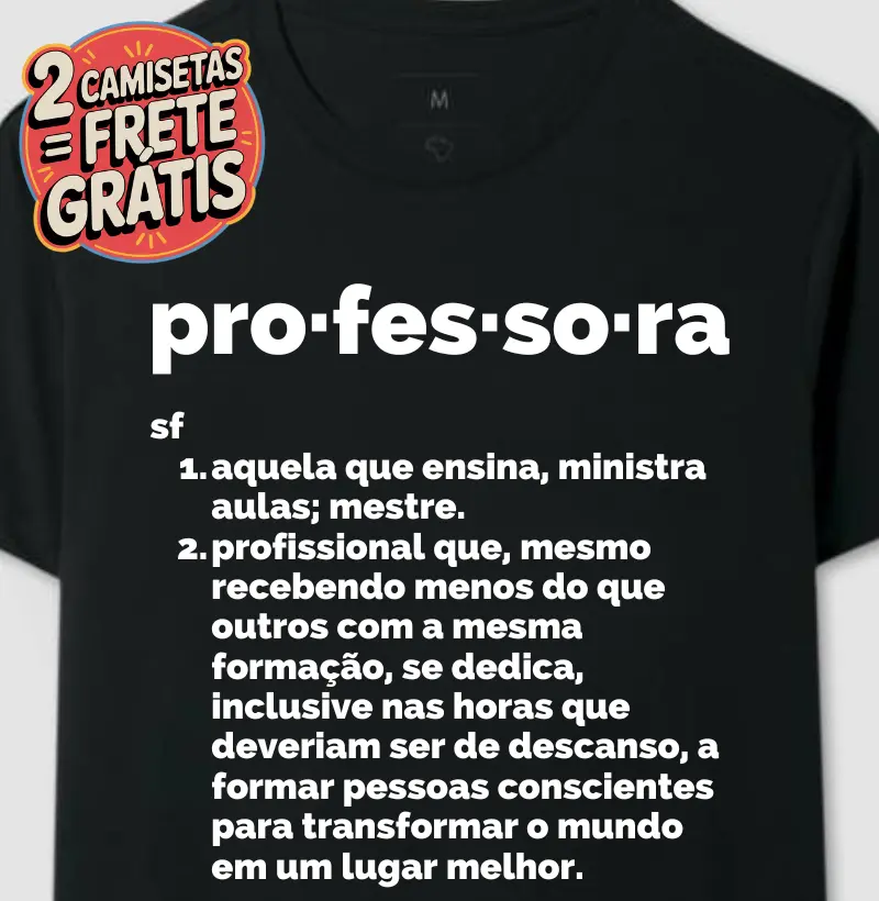 Camiseta Verbete Professora