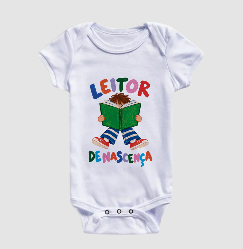 Leitor de nascença - Body Infantil