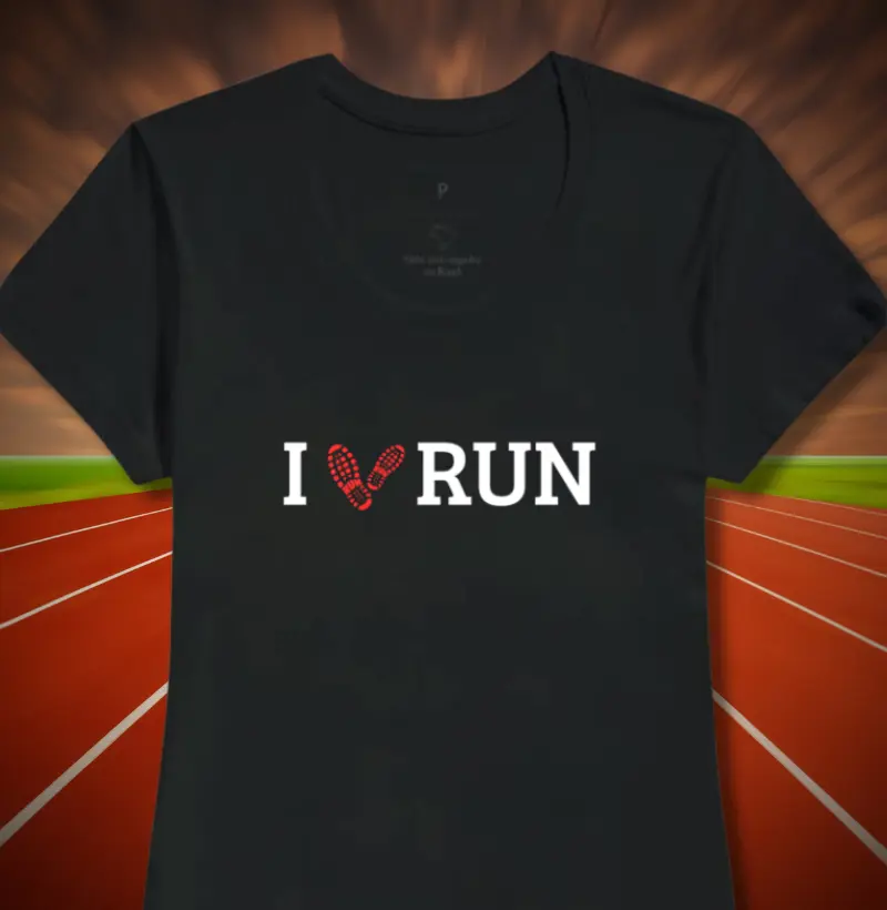 I Love Run coração