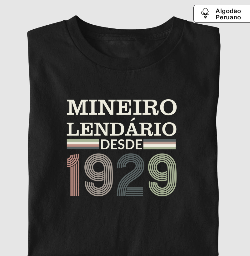 Camiseta Mineiro Lendário desde 1929 | Para personalizar 👉ANTES DA COMPRA👈 chame no WhatsApp