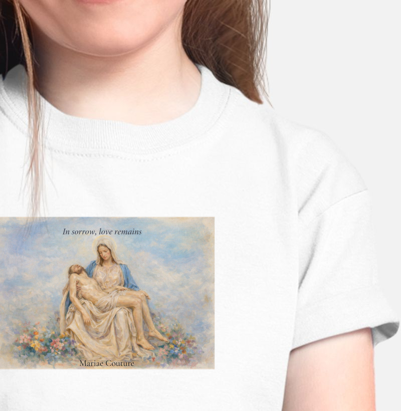 Camiseta infantil Pietá garden