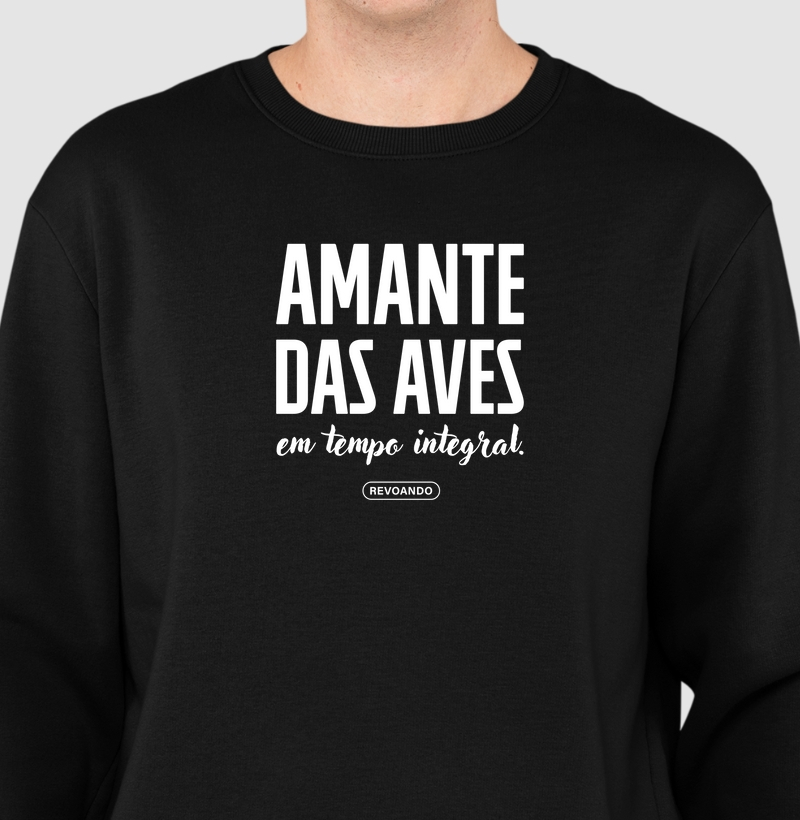 Aves em texto - Amante das aves - Moletom
