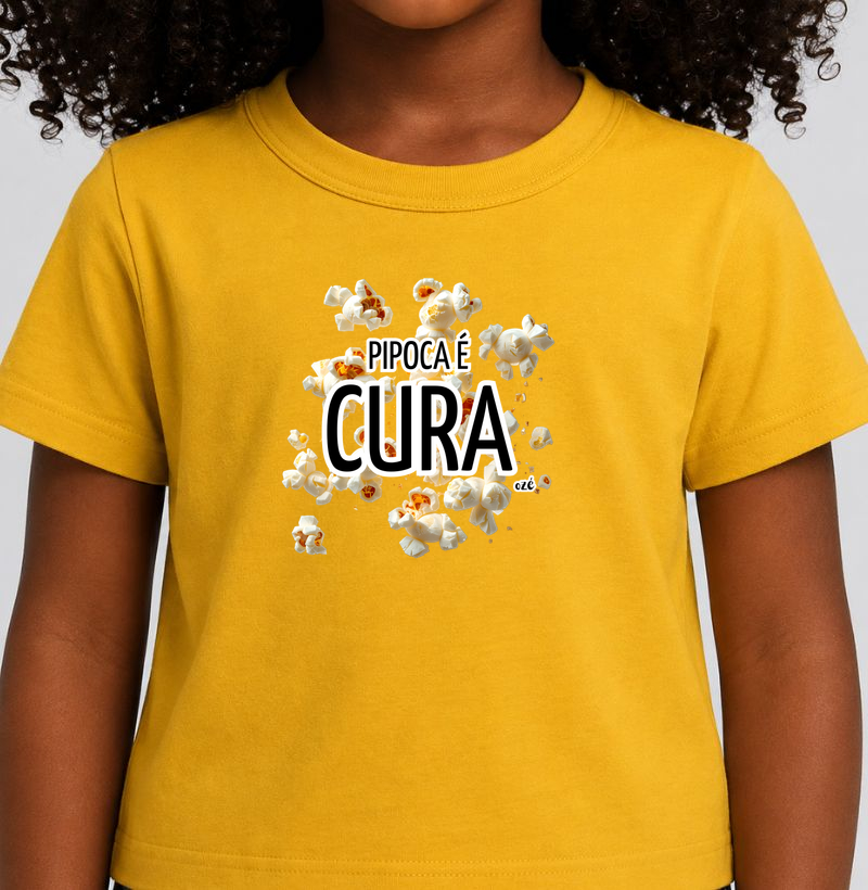Obaluaê - Pipoca é cura - Camiseta Infantil