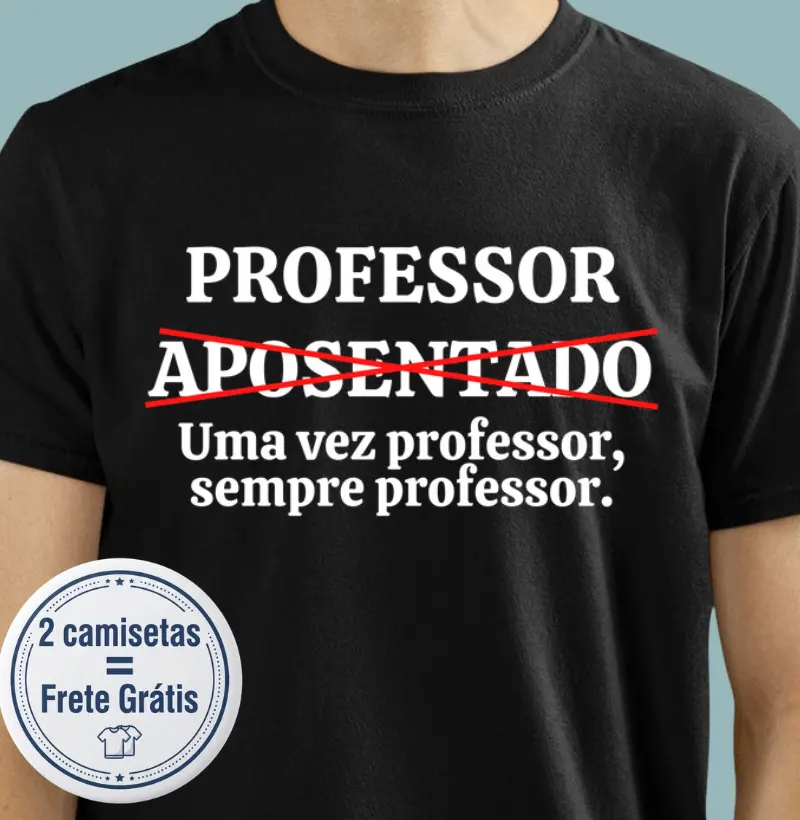 Camiseta Premium Professor/Pedagogo