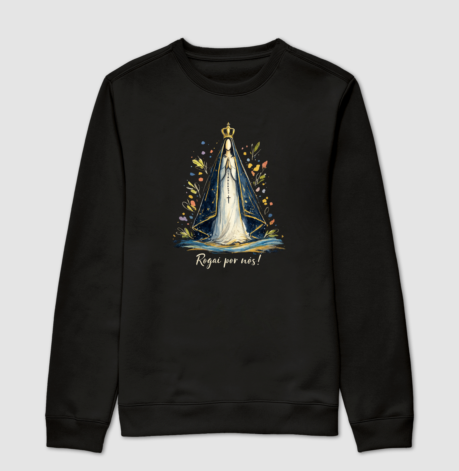 N.Sra de Aparecida desenhada Rogai por nós