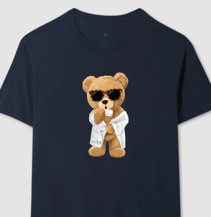 Male Bear With Coffee