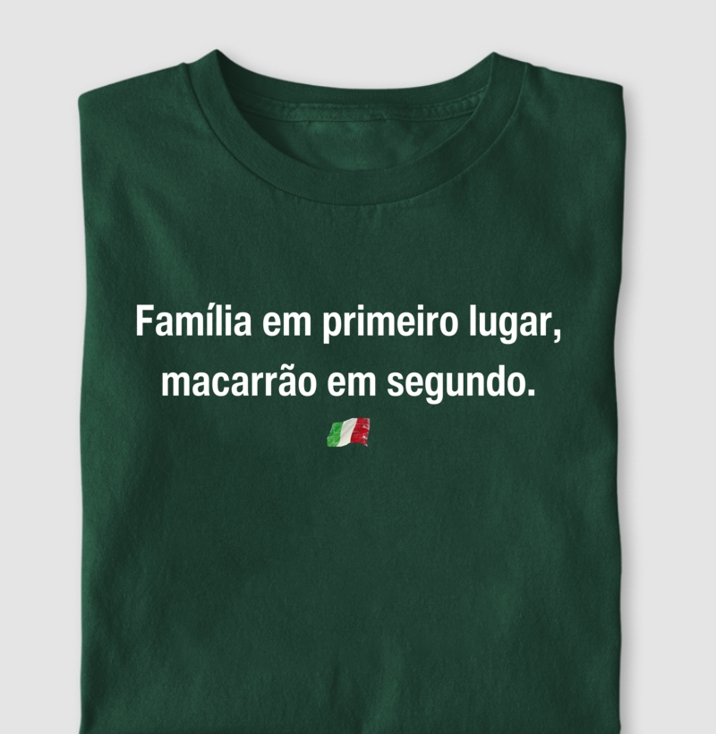 Família em primeiro lugar, macarrão em segundo!
