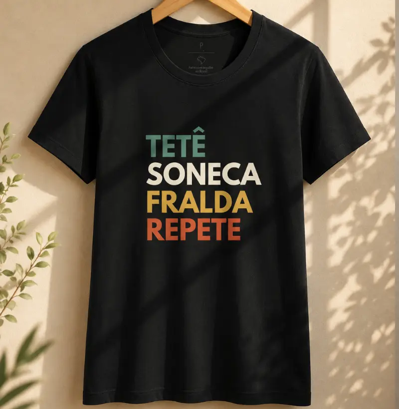 Tetê, Soneca, Fralda, Repete Algodão Peruano - A Jornada do Puerpério