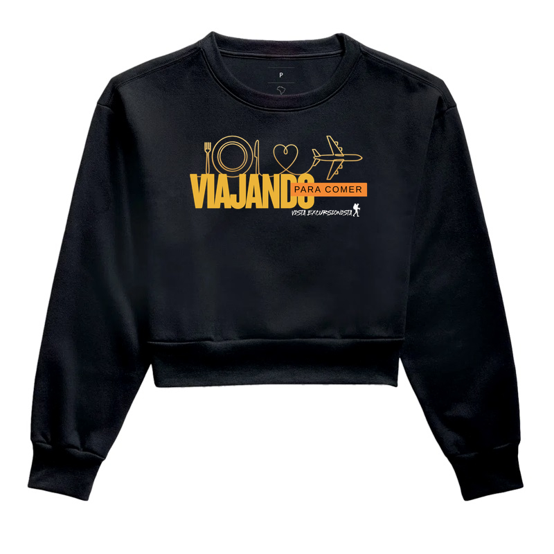 Viajando Para Comer – A Camiseta Oficial dos Turistas de Estômago Cheio - Excursionista