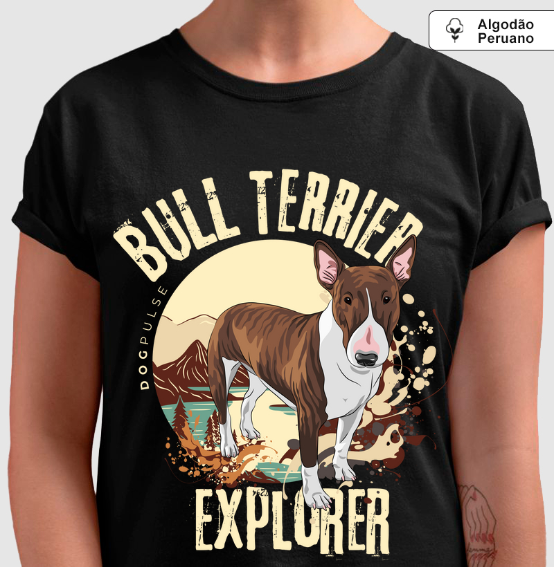 Camiseta Algodão Peruano Dog Pulse Bull Terrier Explorer – Bold Spirit