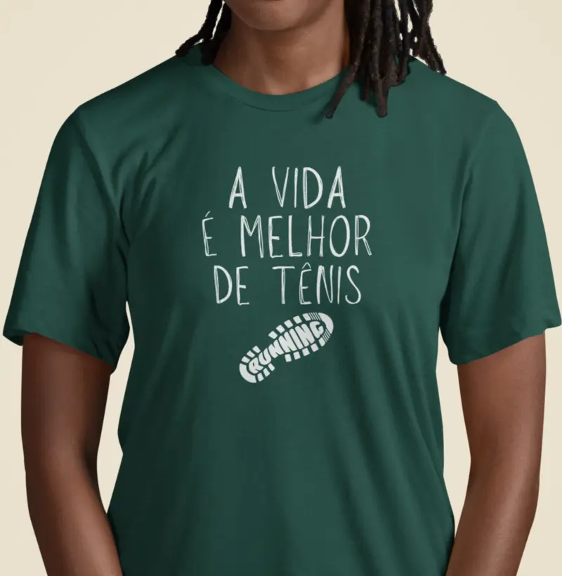 A vida é melhor de tênis de corrida