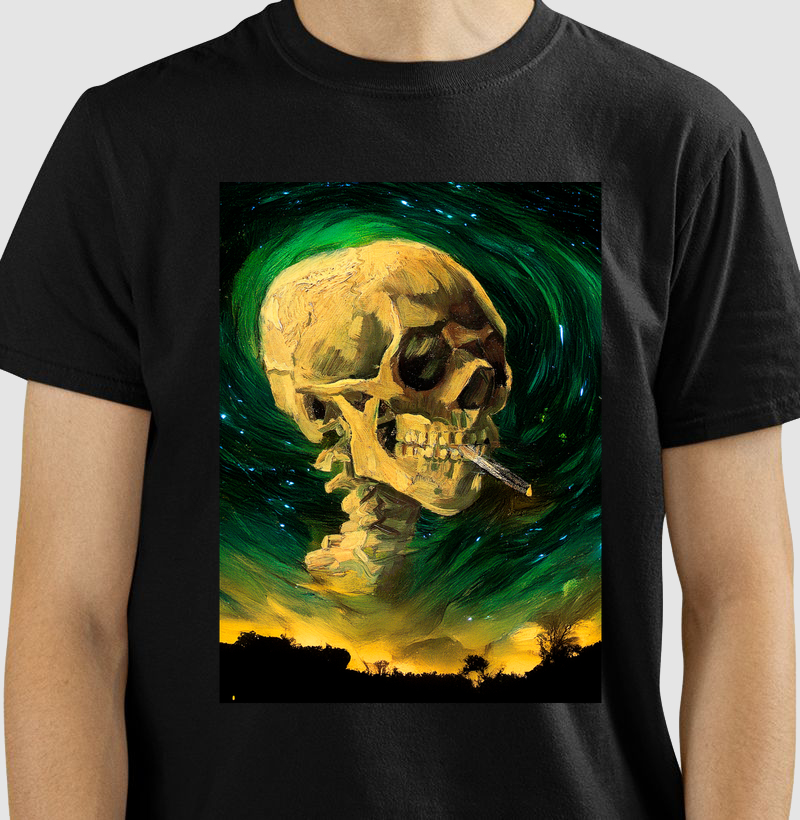 Van Gogh Skull inspired